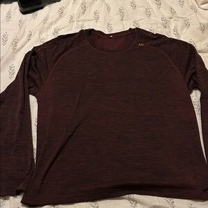 lululemon athletica Men's Long-Sleeve Crewneck — Deep Burgundy Heather